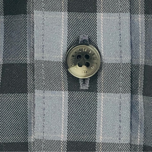 Travis Matthew Men's Short-Sleeve Button-Down, Blue Plaid, Size Small - Picture 8 of 9